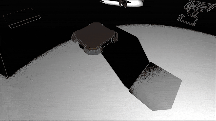 Crosshair swapping between idle dot, focus hand, and grab state